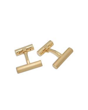 Mens Rhodium-Plated Brass Bar Cufflinks Product Image