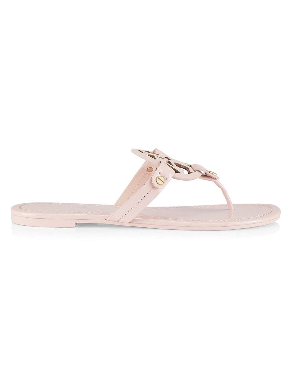 Womens Miller Patent Leather Thong Sandals Product Image