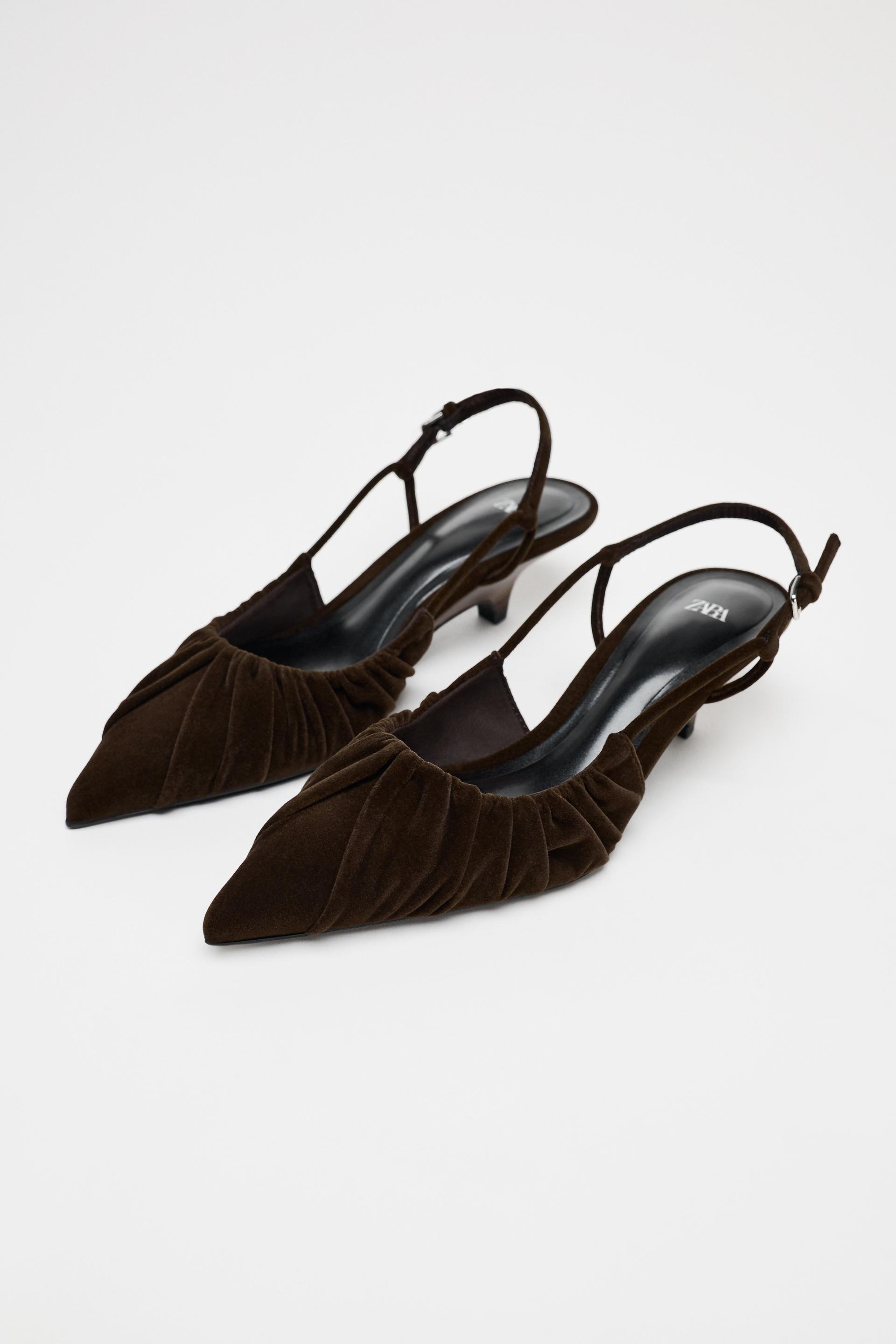 VELVET LOOK RUCHED SLINGBACK Product Image