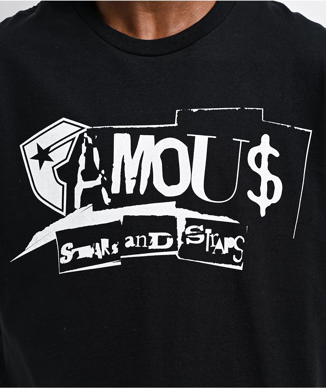 Famous Stars & Straps Cut N Paste Black T-Shirt Product Image