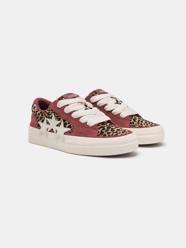 LEOPARD SUNSET SKATE LOW - Burgundy Male Product Image