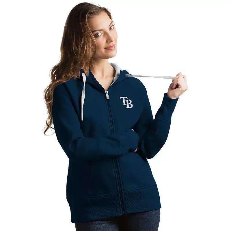 Womens Antigua Los Angeles Angels of Anaheim Victory Full-Zip Hoodie Product Image