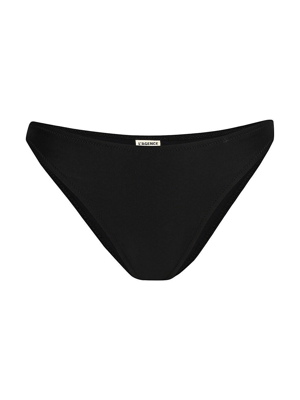 Womens Solids Jean Scoop-Front Bikini Bottom Product Image