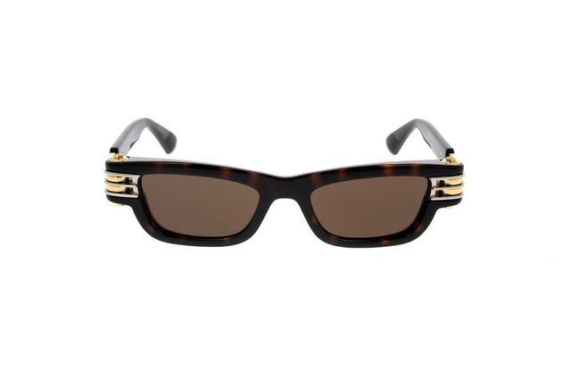 Eyewear Bolt Rectangle Frame Sunglasses In Brown Product Image