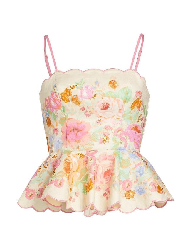 Womens Raie Floral Peplum Top Product Image