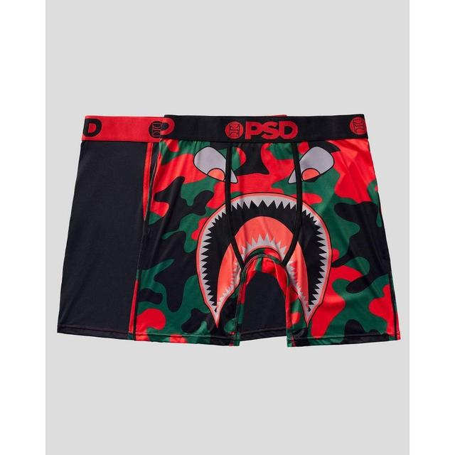 PSD Mens Warface Print Boxer Briefs 2pk - Dark /Red/Black Product Image