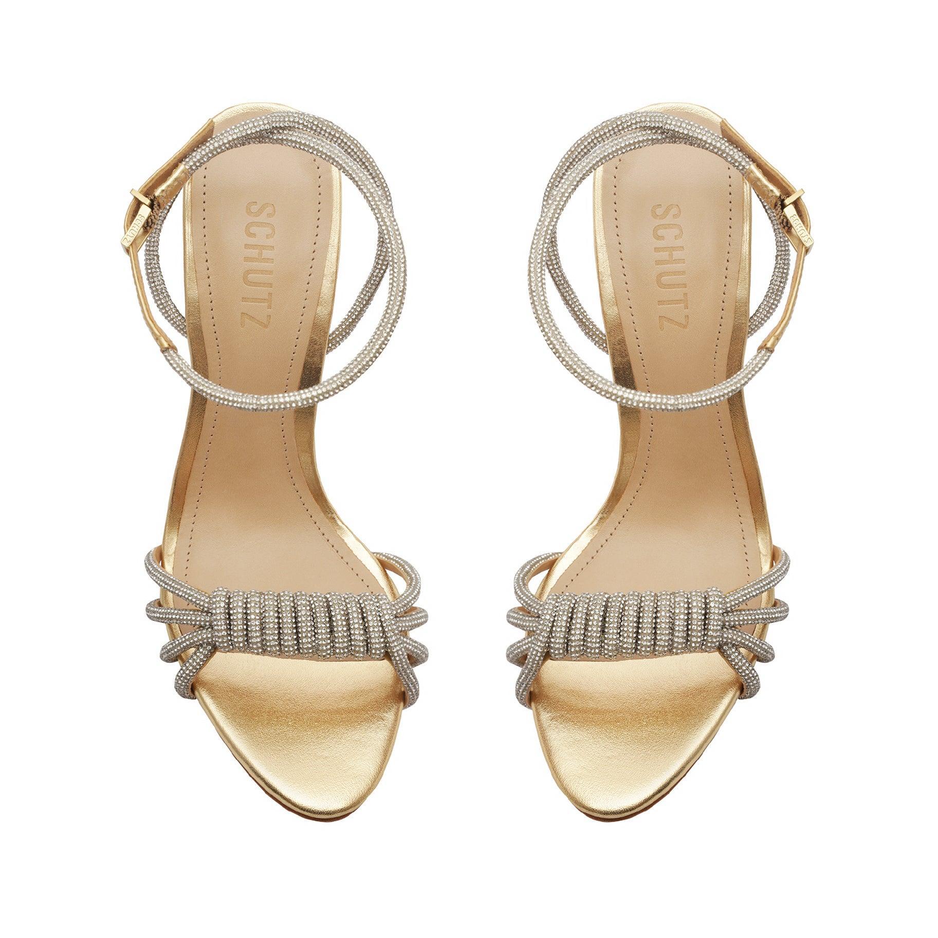 Jewell Metallic Nappa Leather Sandal Product Image