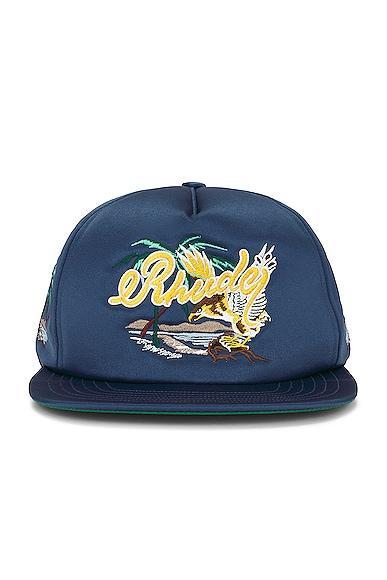 Rhude Palm Eagles Souvenier Hat in Blue Product Image