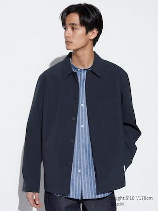 Airsense Shirt Jacket with Quick-Drying Navy XS UNIQLO US Product Image