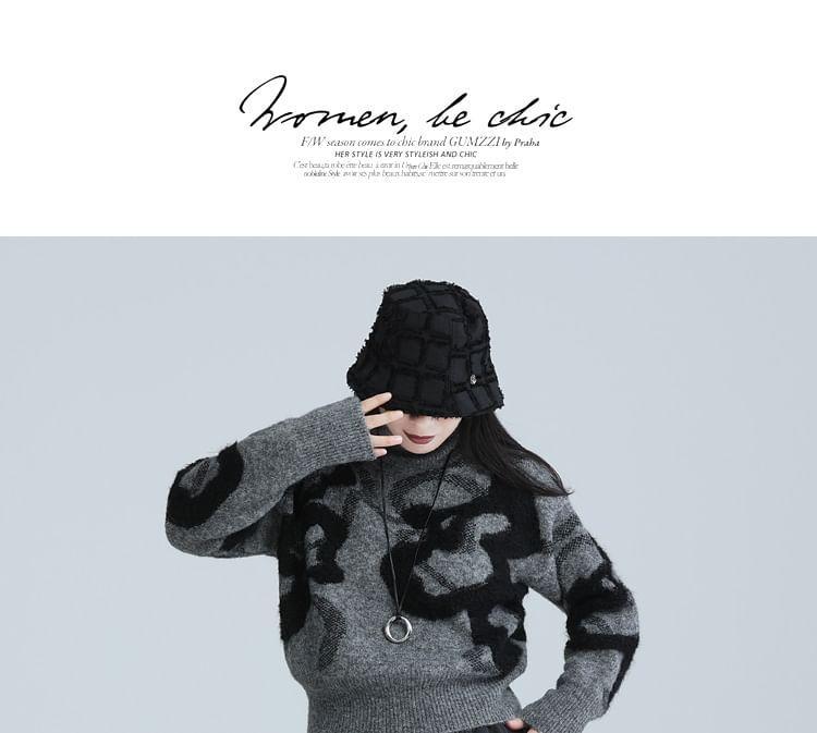 Turtleneck Patterned Sweater Product Image