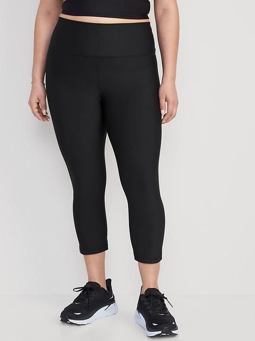 High-Waisted PowerSoft Crop Leggings Product Image