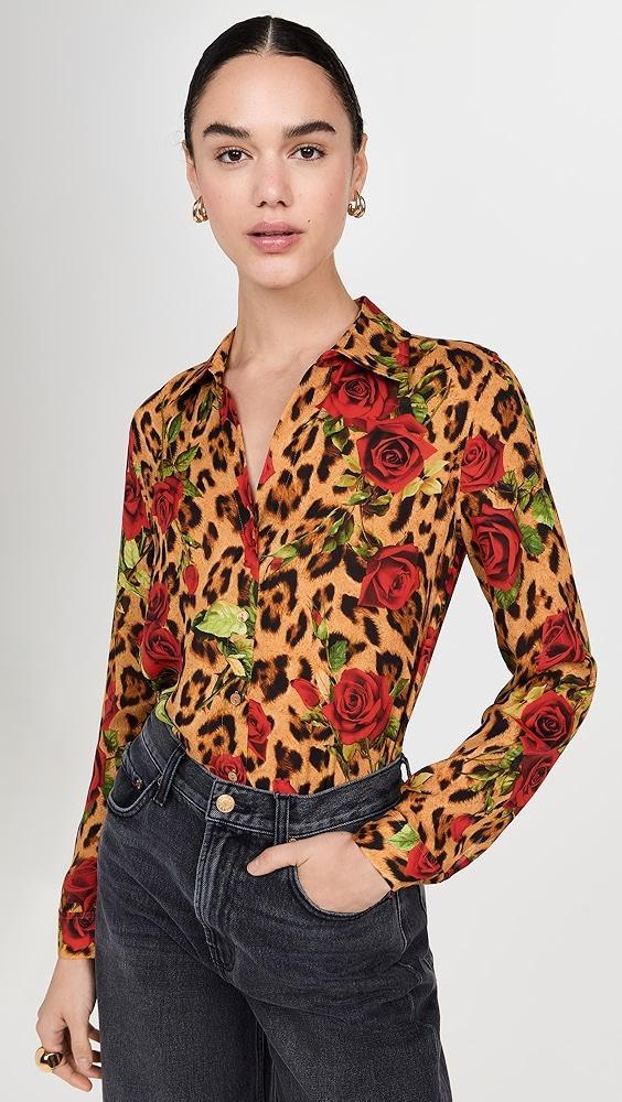 L'AGENCE Nina Long Sleeve Blouse | Shopbop Product Image