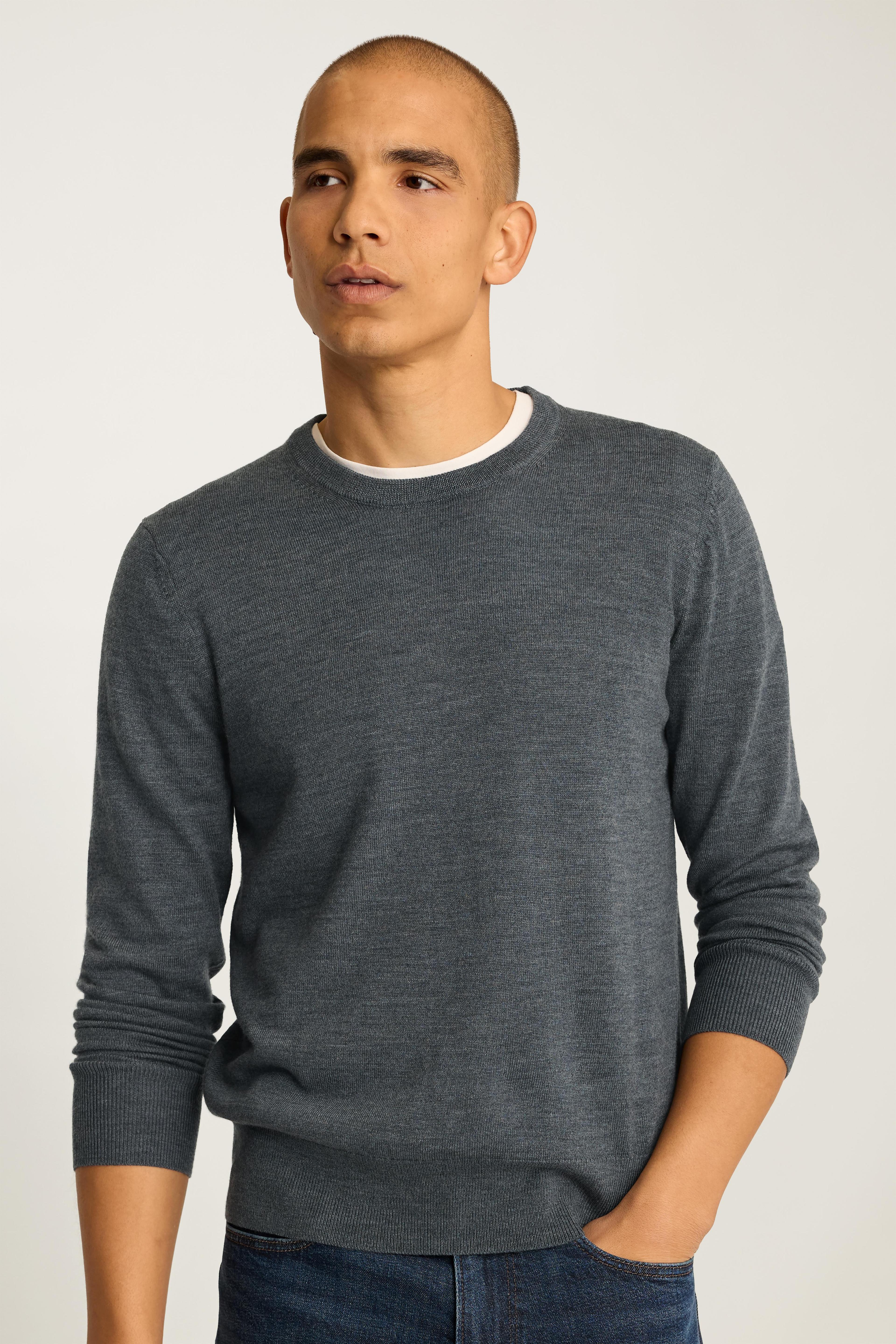 Washable Merino Crew Neck Sweater Product Image