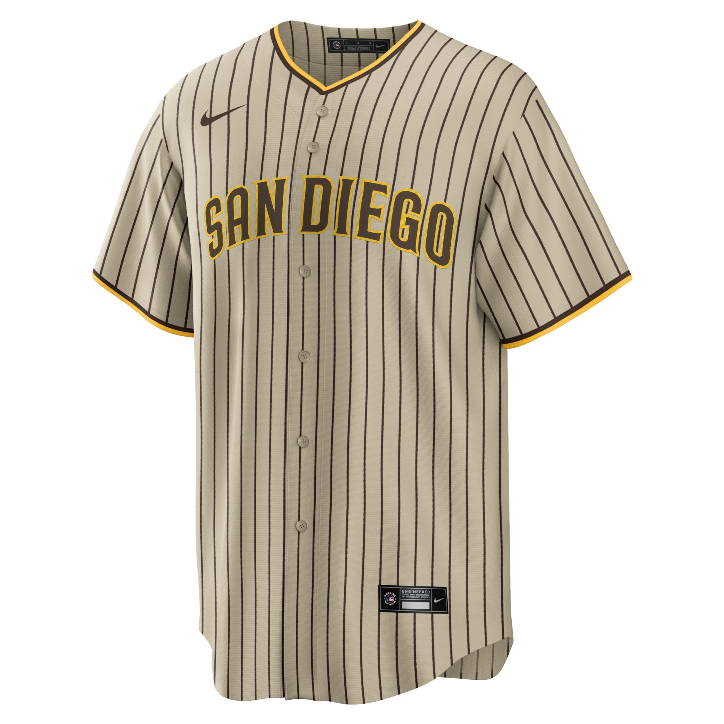 Mens Nike Fernando Tatis Jr. Tan San Diego Padres Alternate Replica Player Jersey Product Image