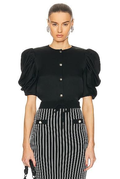 Alessandra Rich Envers Satin Blouse Product Image