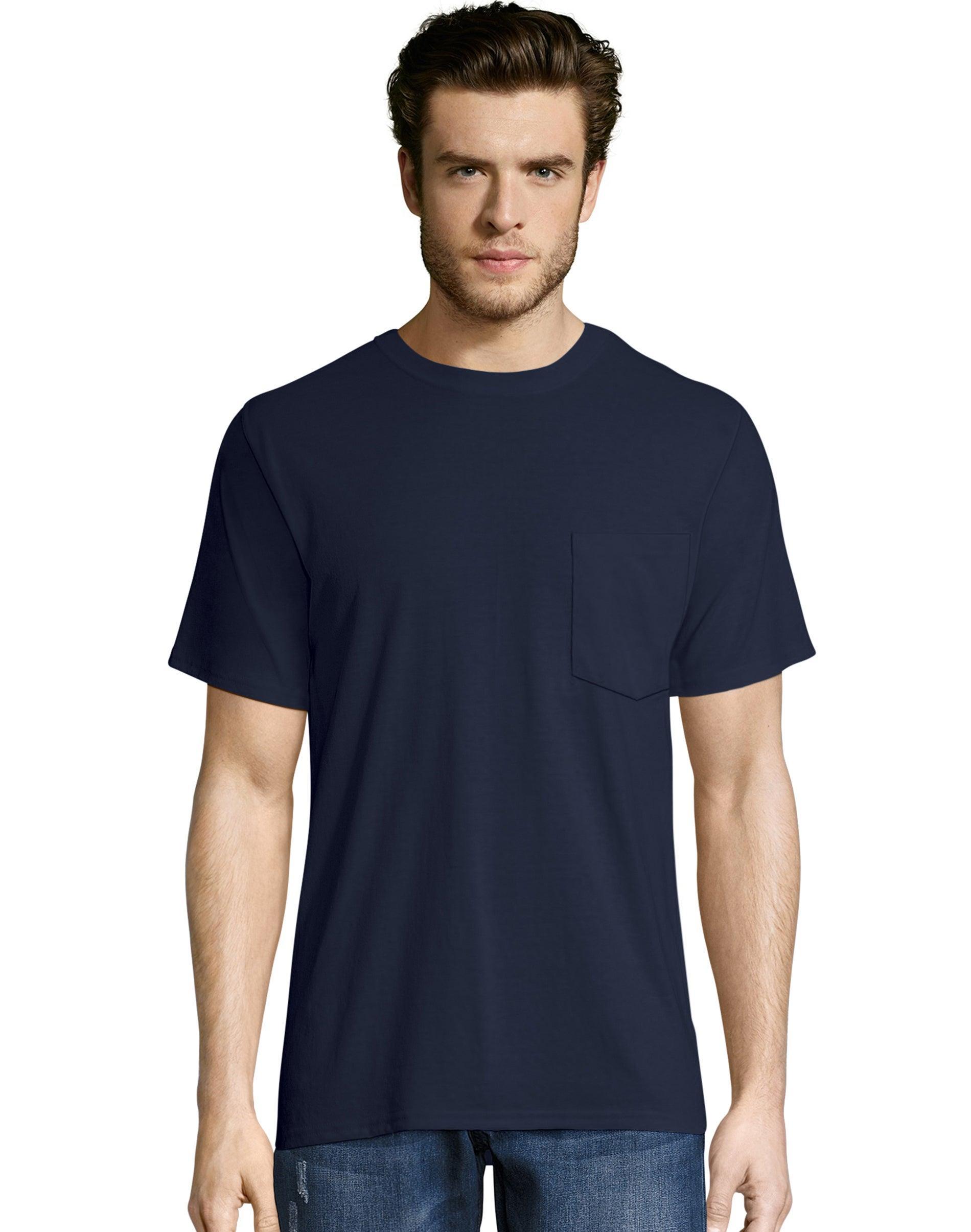 Hanes Workwear X-Temp Mens Pocket T-Shirt, 2-Pack Light Steel 3XL Product Image