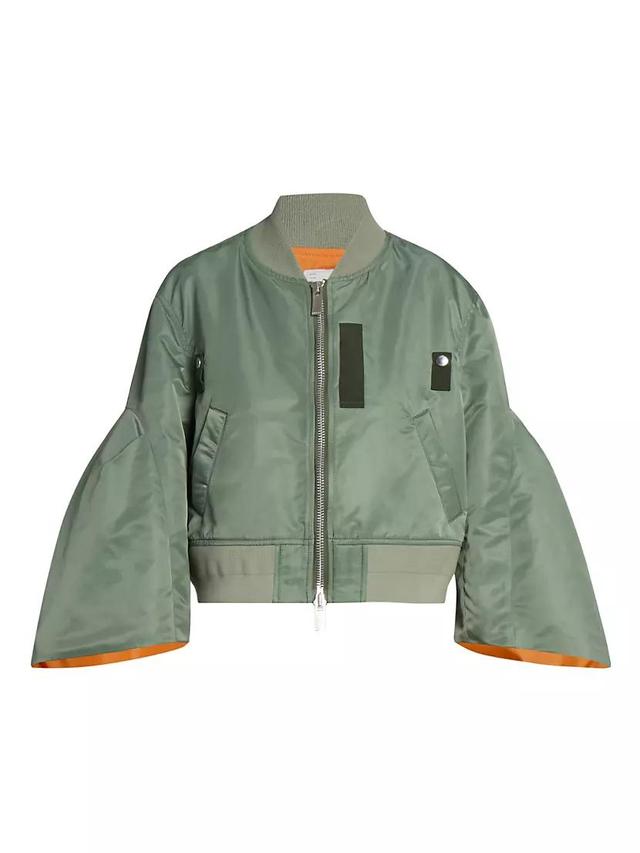 Step-Sleeve Bomber Jacket Product Image