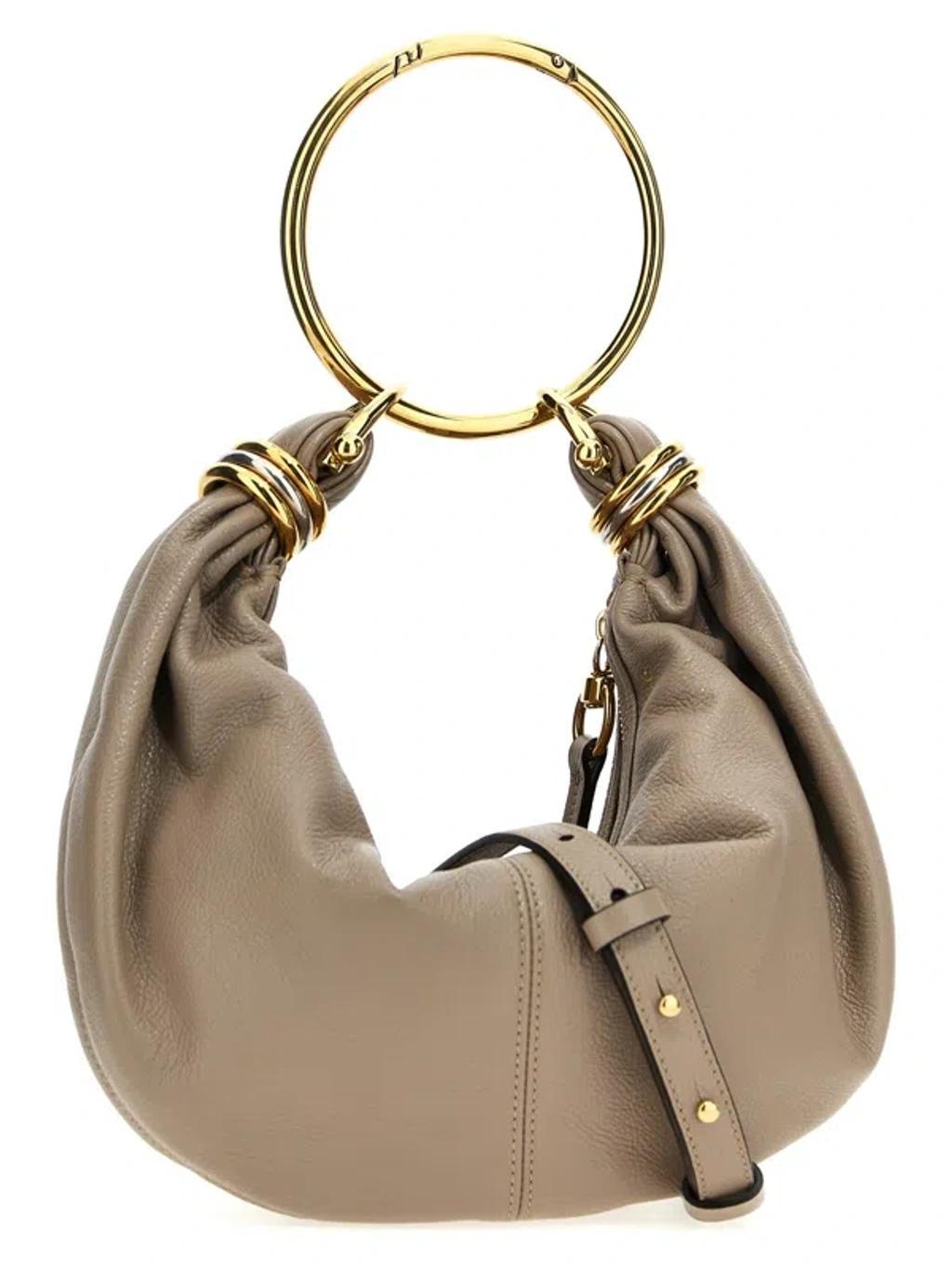 Bracelet Small Hobo Bag Handbag In Grey Product Image