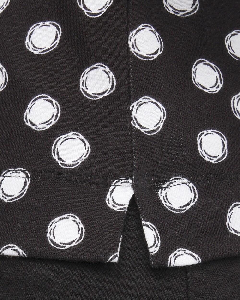 Polka Dot Everyday Elbow Sleeve Tee Product Image