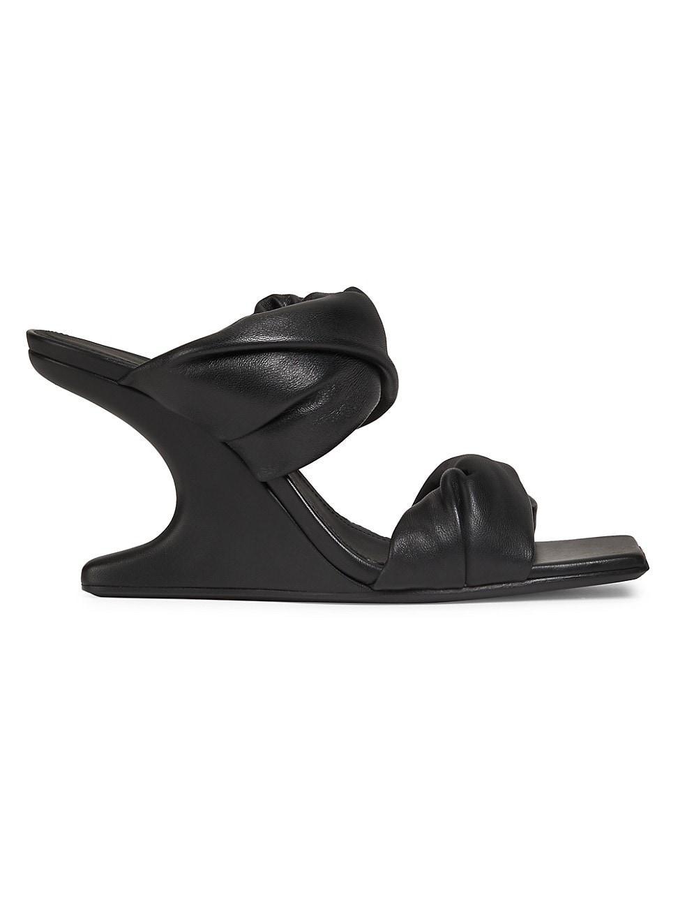 Womens Cantilever 110MM Twisted Leather Sandals Product Image