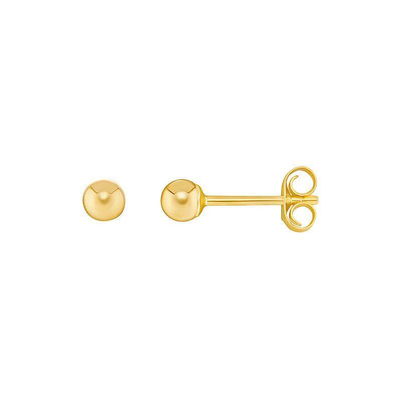 PRIMROSE 14k Gold Polished Ball Stud Earrings, Womens Yellow Gold Tone Product Image