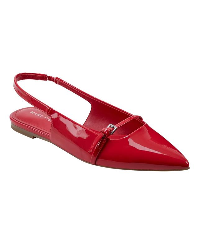 Marc Fisher Womens Elelyn Pointy Toe Slingback Dress Flats Product Image