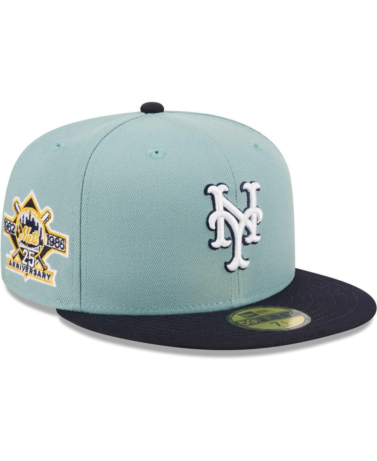 Mens New Era Blue/Navy New York Mets Beach Kiss 59FIFTY Fitted Hat Product Image