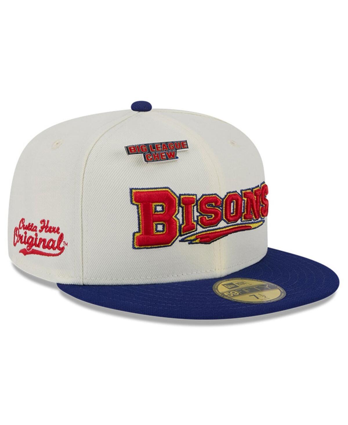 New Era Mens White Buffalo Bisons Big League Chew Original 59FIFTY Fitted Hat Product Image