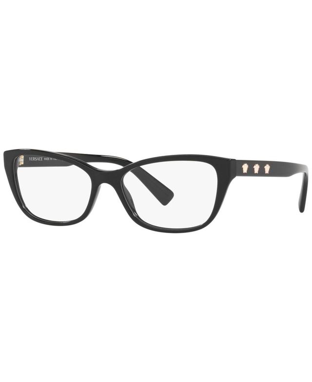 Versace VE3249 Womens Cat Eye Eyeglasses - Black Product Image