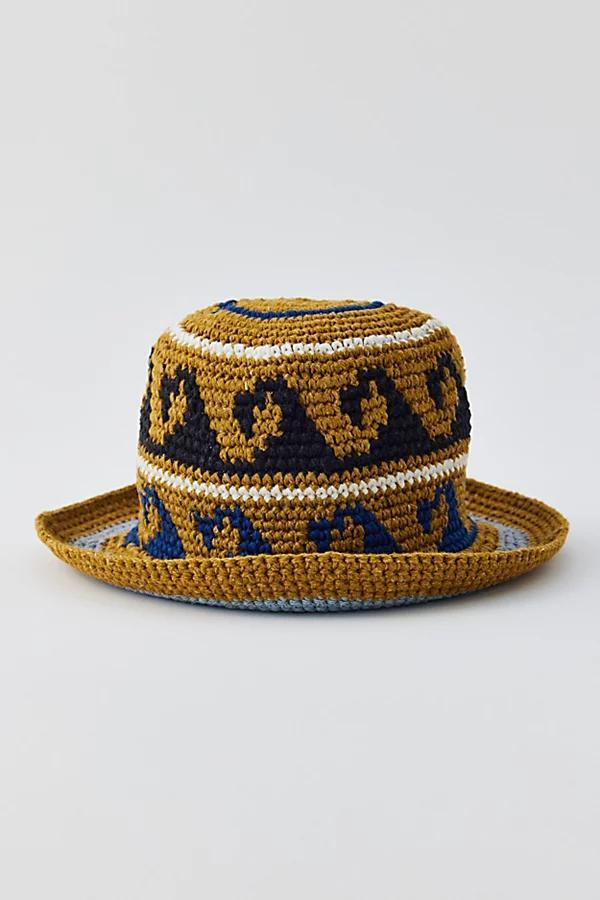 Wave Motif Bucket Hat Womens at Urban Outfitters Product Image