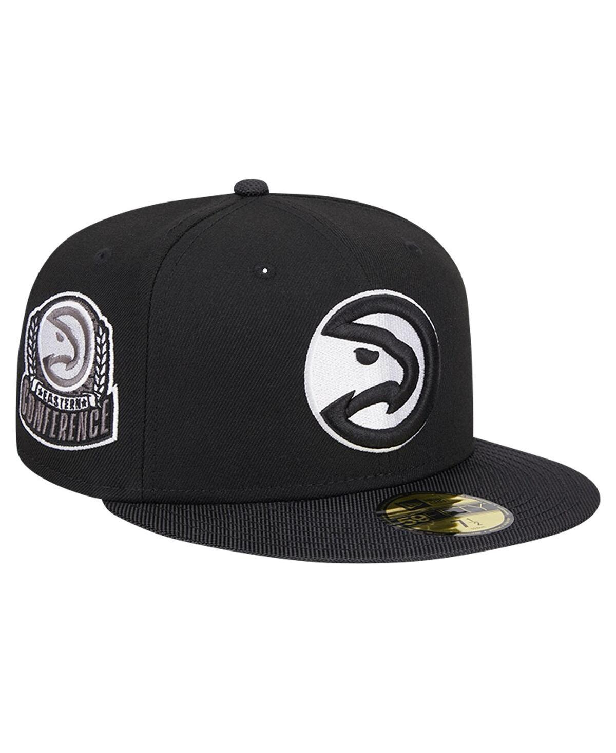 Mens New Era Atlanta Hawks Active Satin Visor 59FIFTY Fitted Hat Product Image