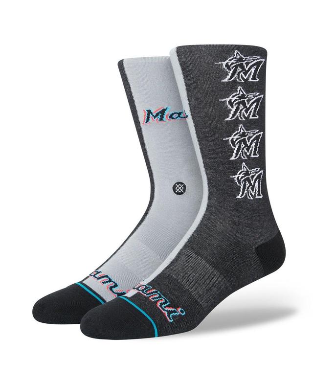 Mens Stance Miami Marlins Split Crew Socks Product Image