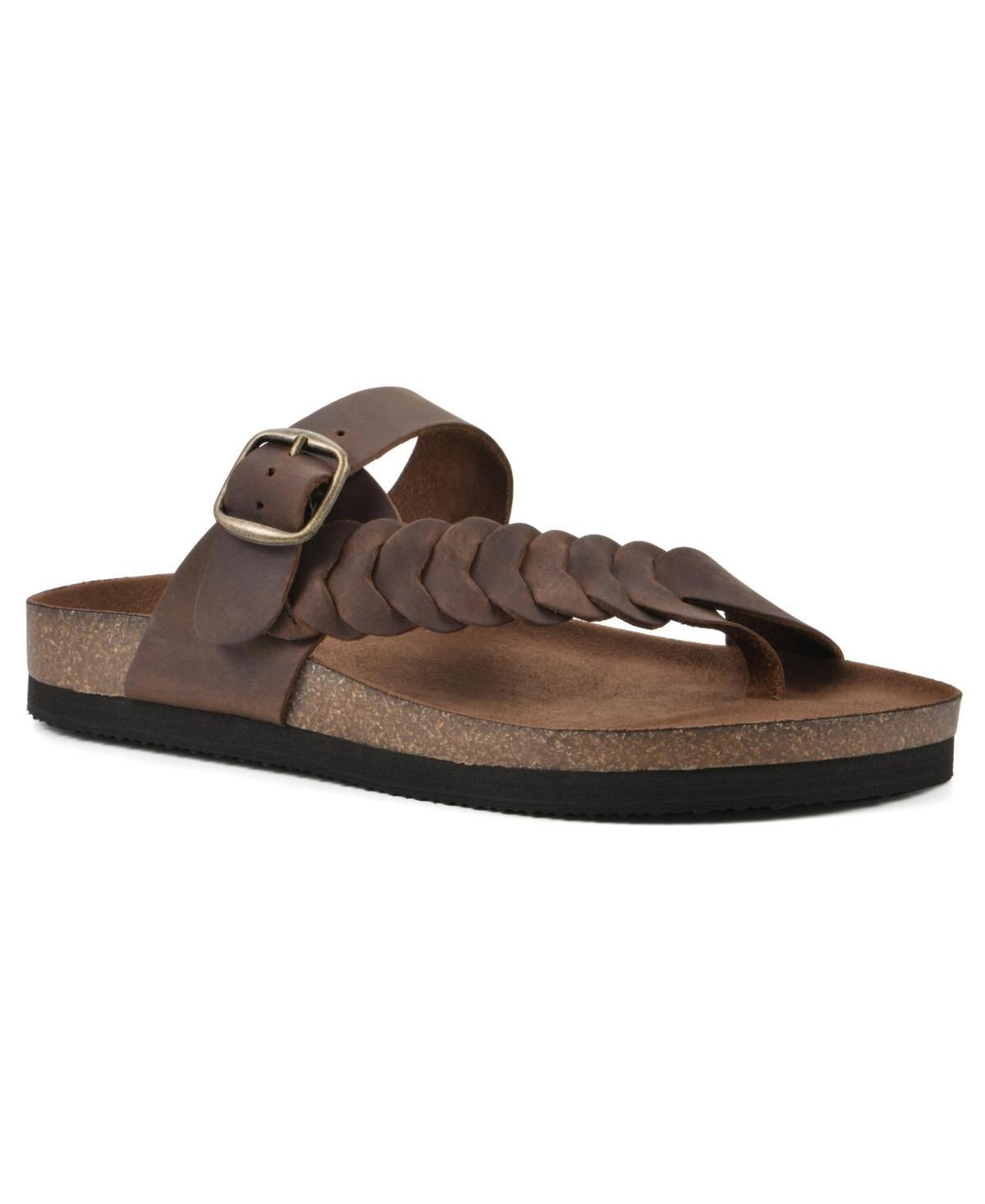 White Mountain Womens Happier Footbeds Sandals - Brown Product Image