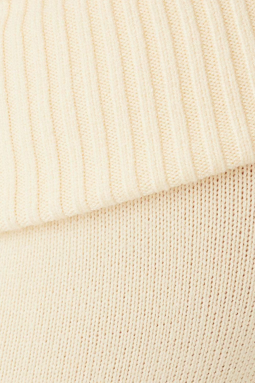 Mason Cloud Knit Flare Pant - French Vanilla Product Image