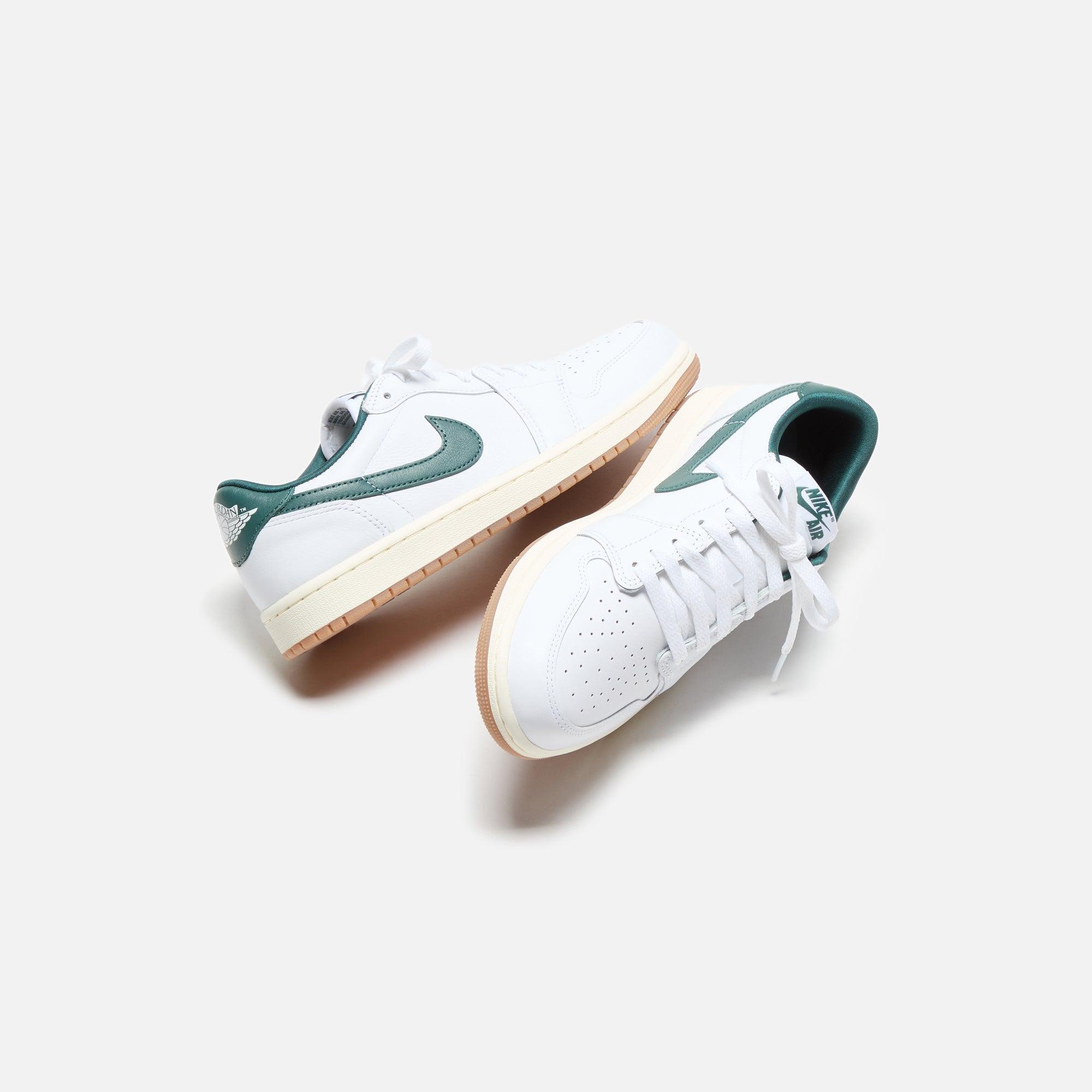 Jordan WMNS Air Jordan 1 Low OG - White / Oxidized Green / Sail Female Product Image