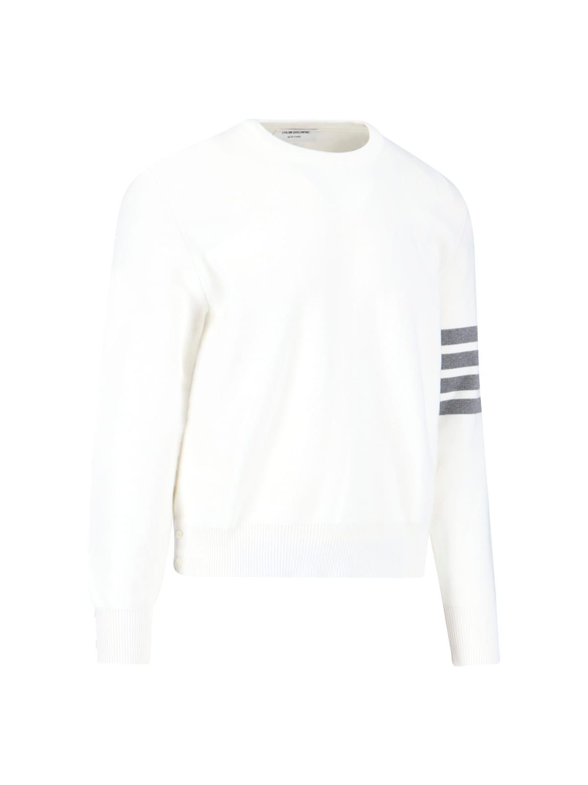 THOM BROWNE Crewneck In White Product Image