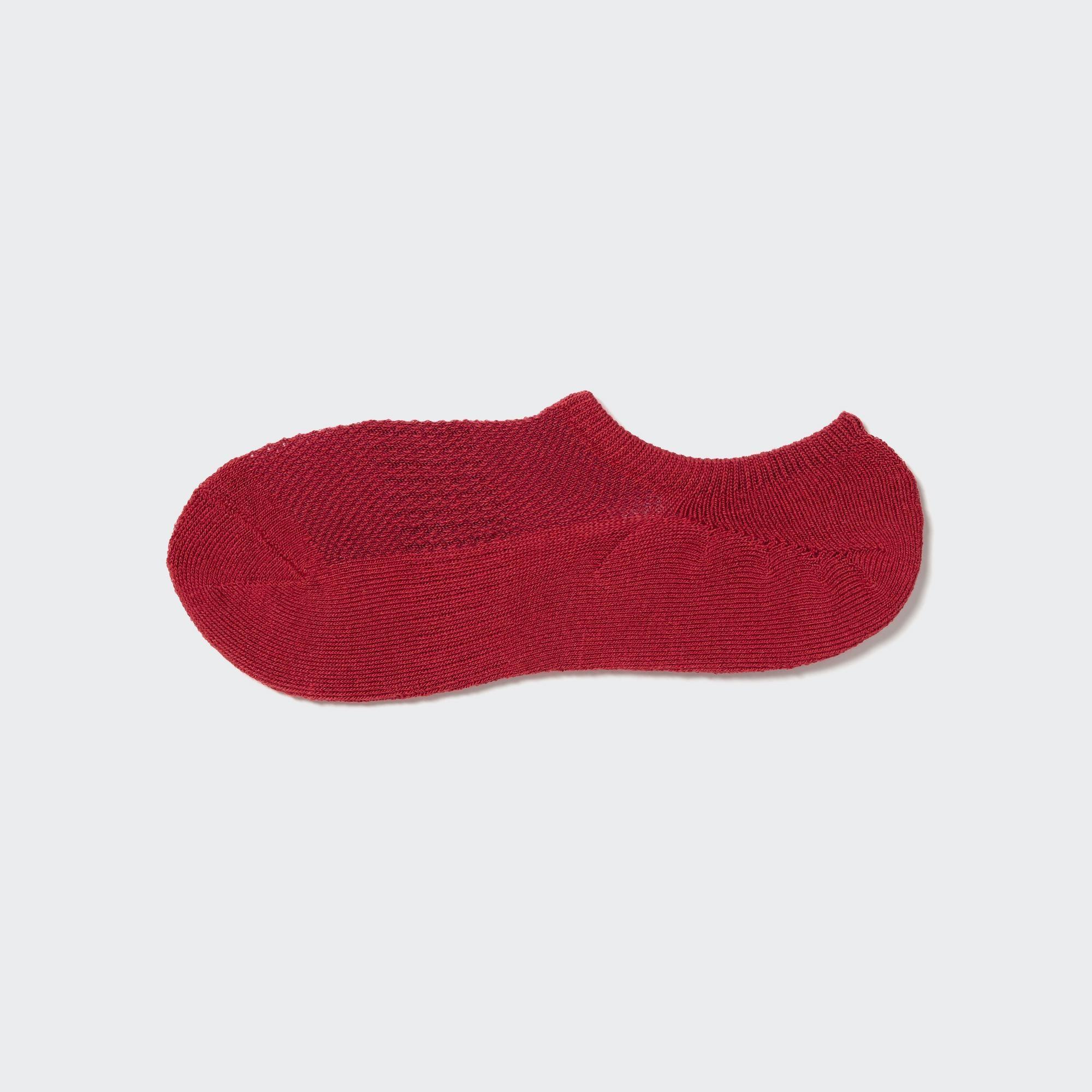 Mens Pile Low-Cut Socks with Odor Control Red US8-US11 UNIQLO US Product Image