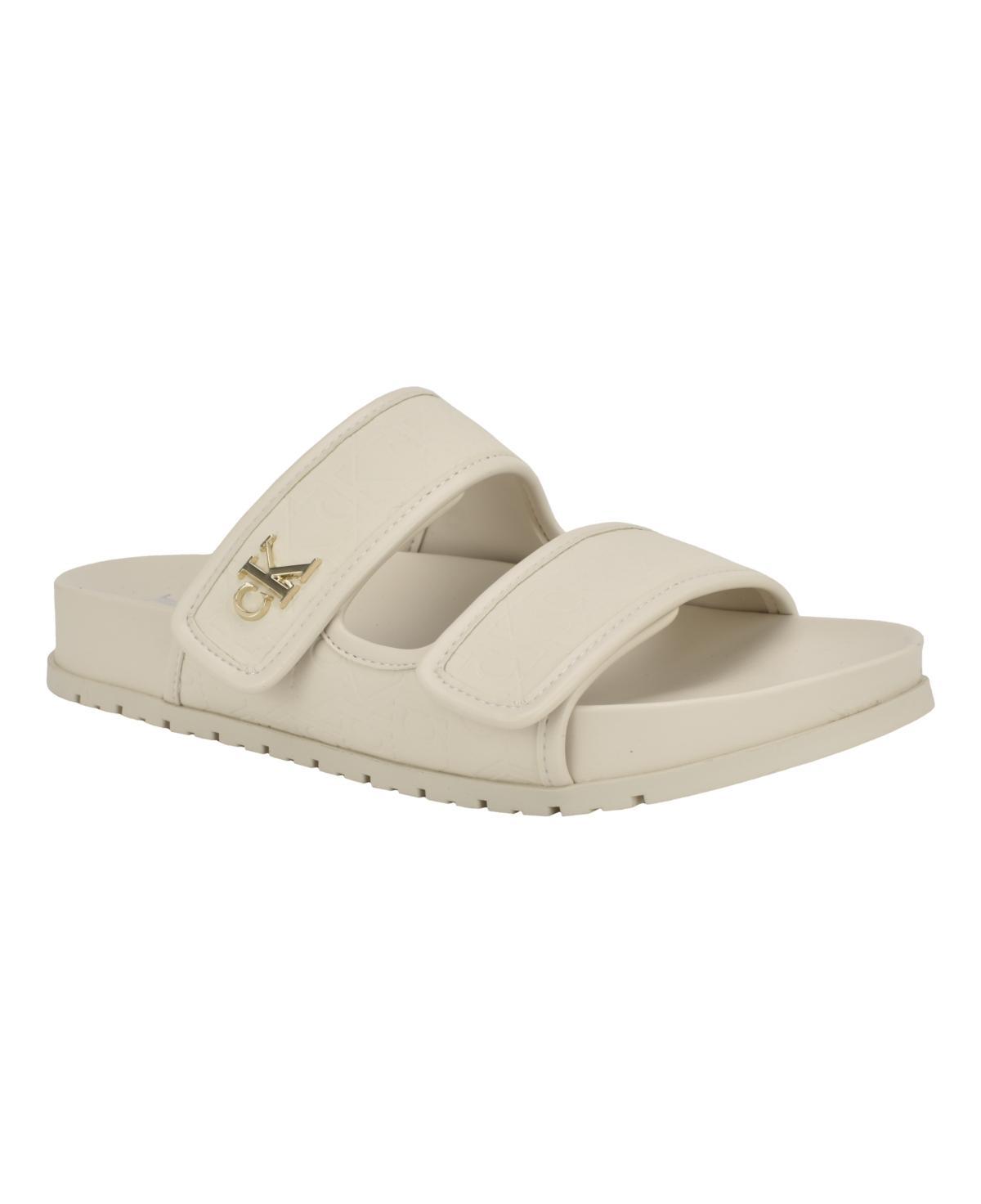 Calvin Klein Womens Linora Slip-On Casual Flat Sandals Product Image