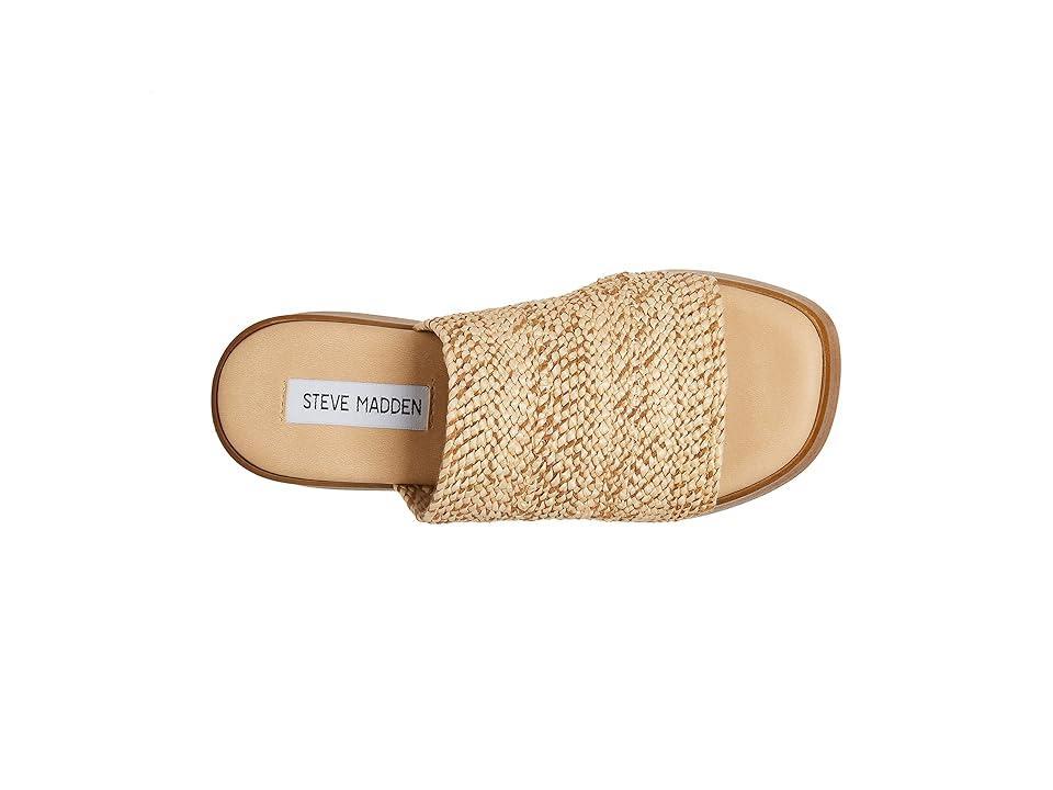 Steve Madden Slinky30 Raffia Platform Clog Slide Sandals Product Image
