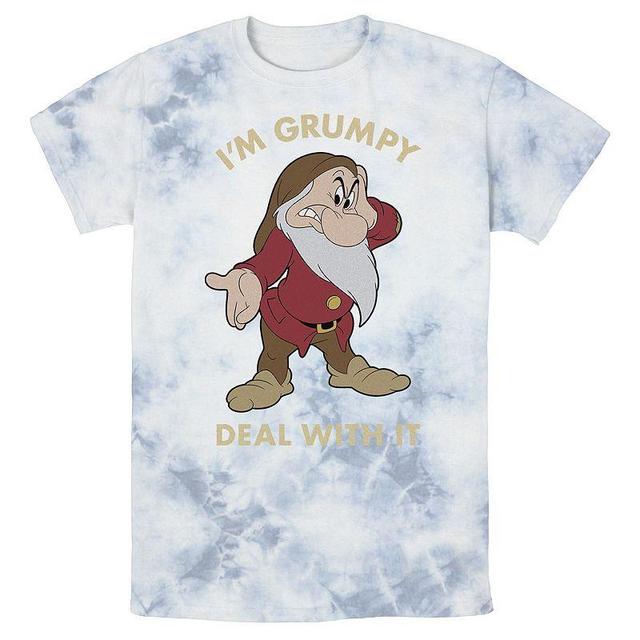 Mens Disney Snow White Im Grumpy Deal With It Portrait Bomabrd Wash Tee Product Image