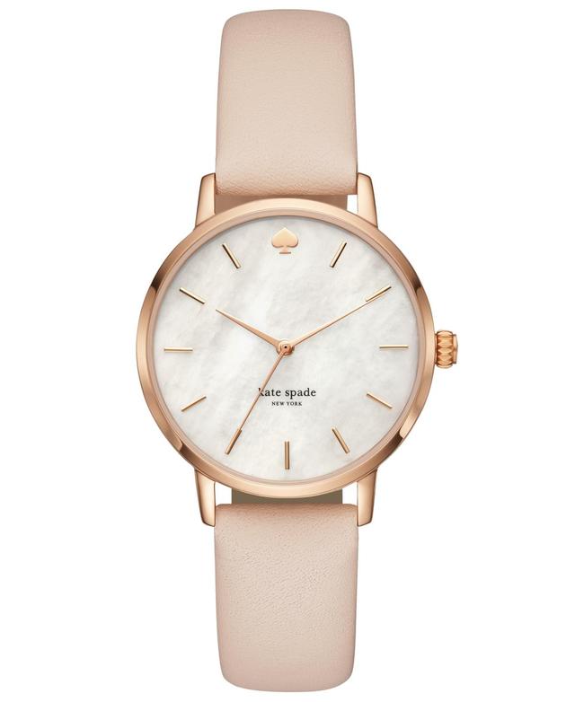 kate spade new york metro leather strap watch, 34mm Product Image