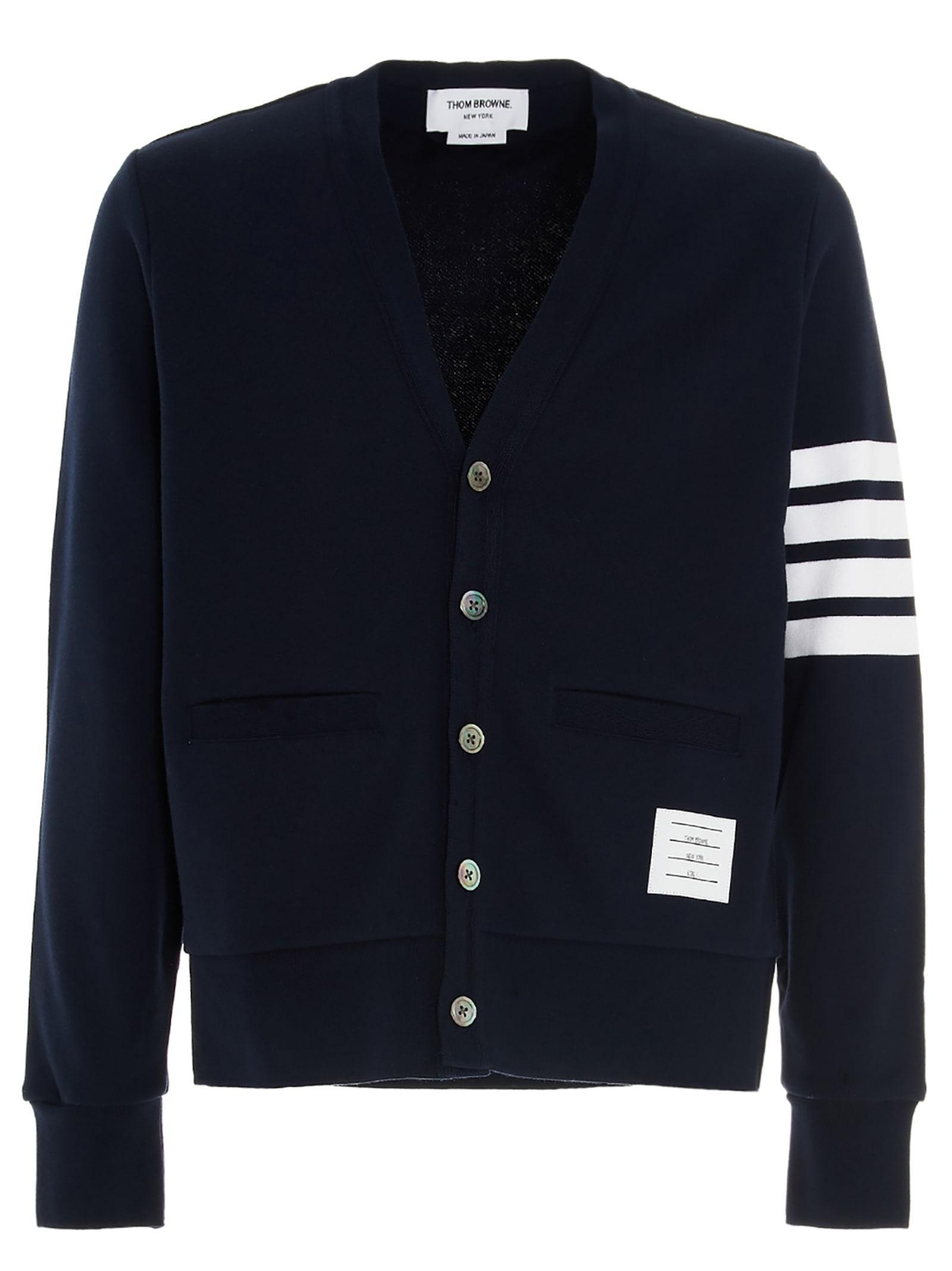 THOM BROWNE Cardigan Clothing In Blue Product Image