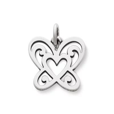 Open Butterfly Heart Charm Product Image