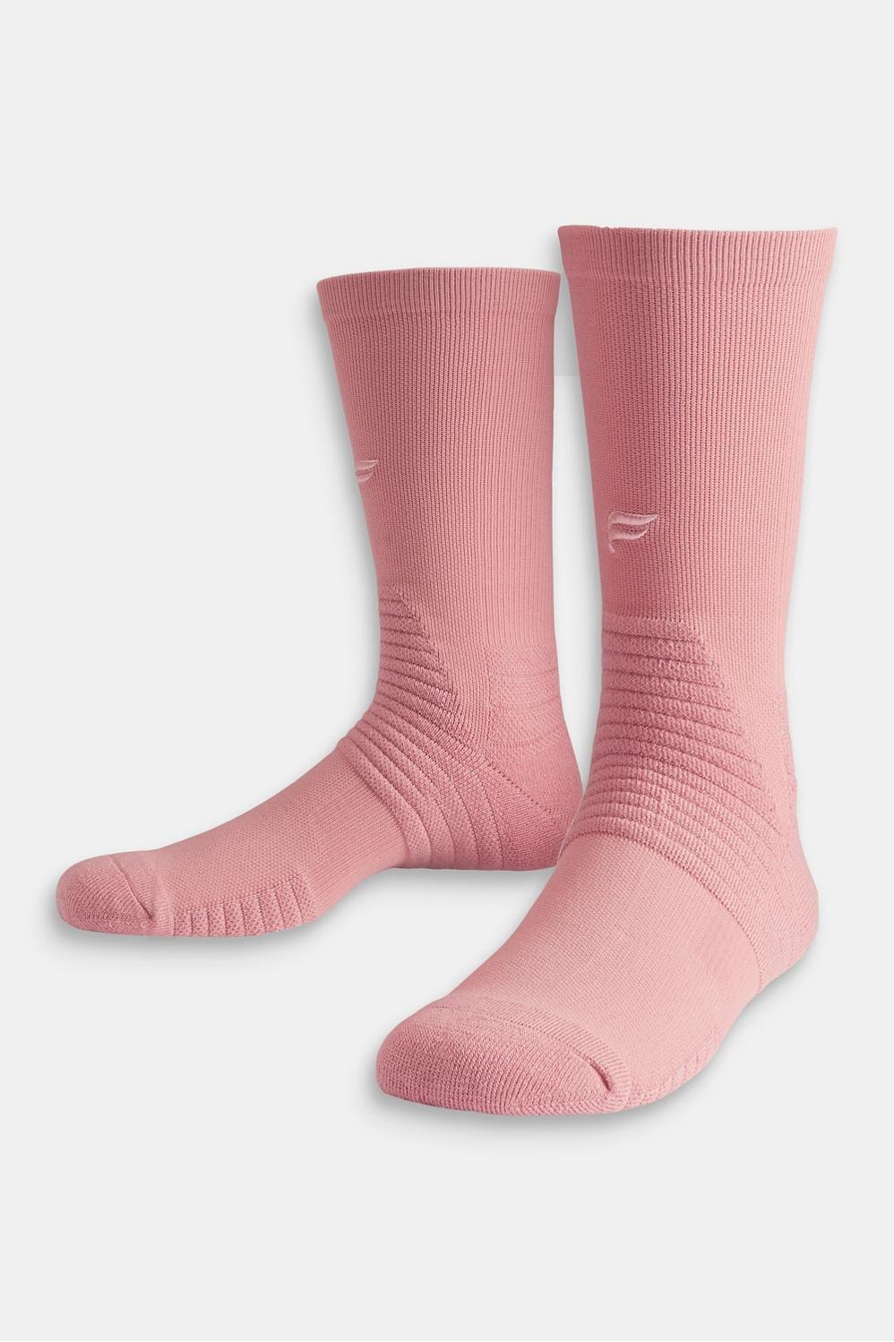 Fabletics Men The Performance Crew Sock male Shadow Pink Size L/Xl Product Image