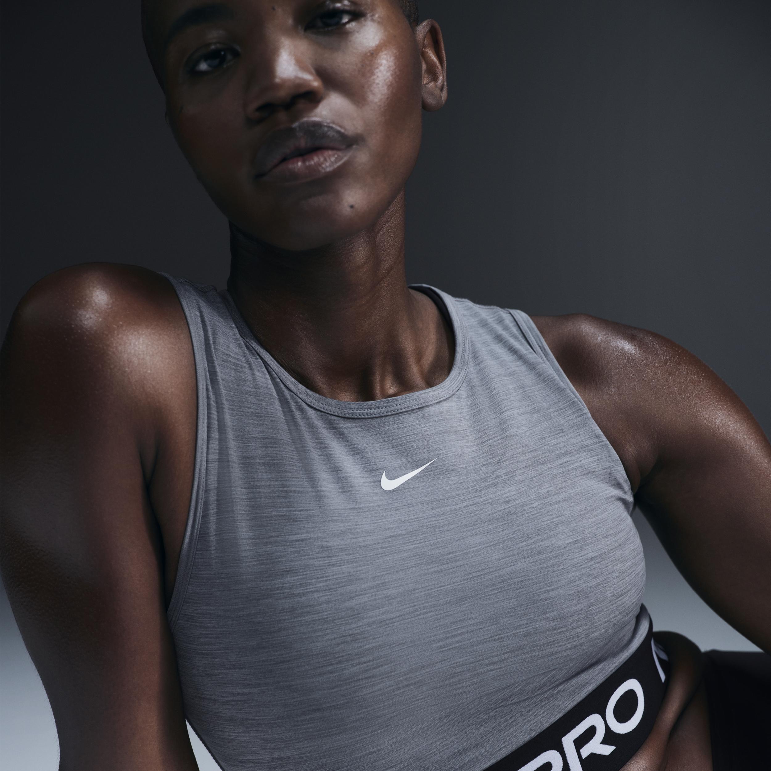 Women's Nike Pro Dri-FIT Cropped Tank Top Product Image