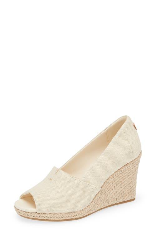 Toms Womens Michelle Recycled Peep-Toe Espadrille Wedges product image