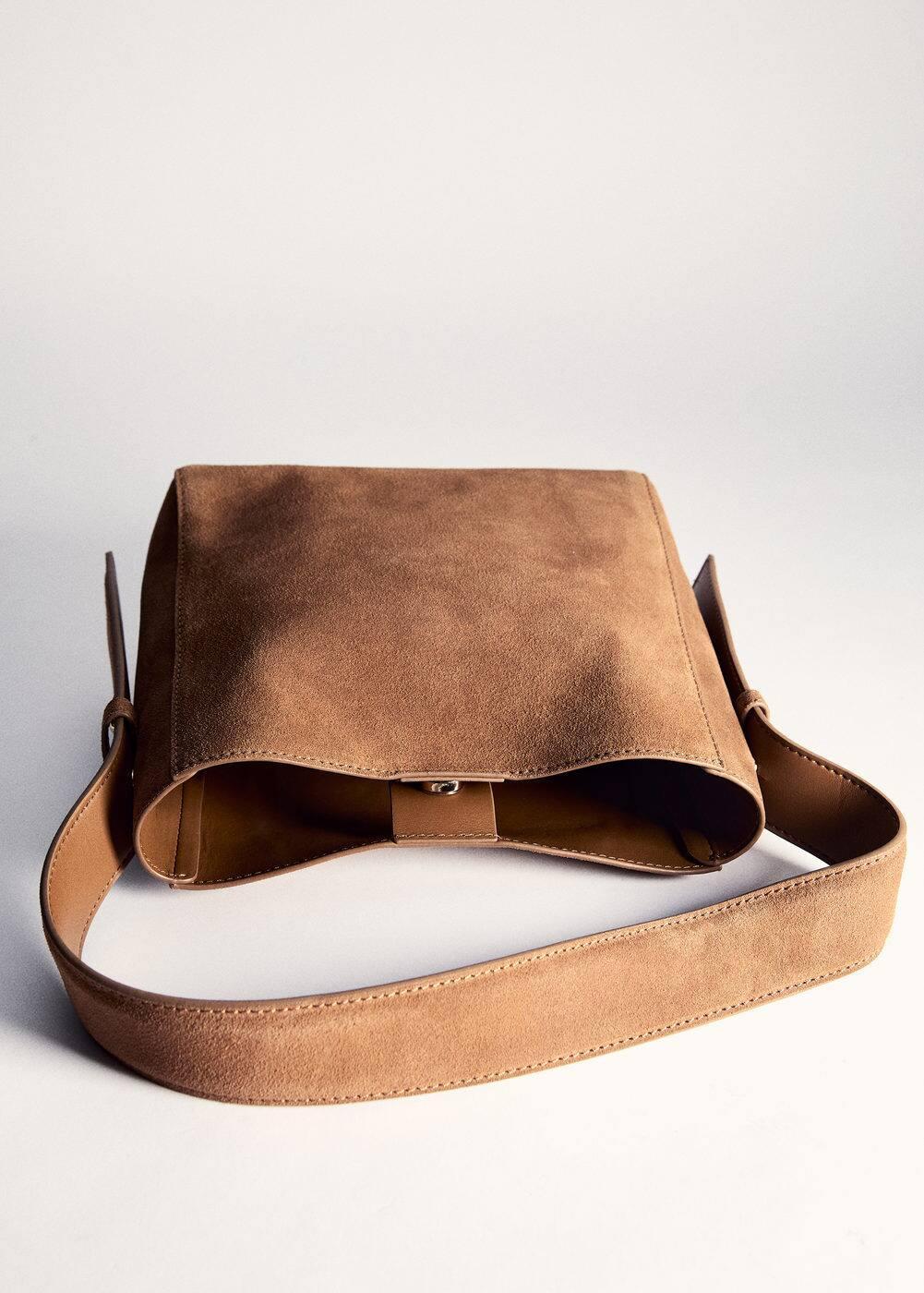 MANGO shoulder bag leather - One size - Women Product Image