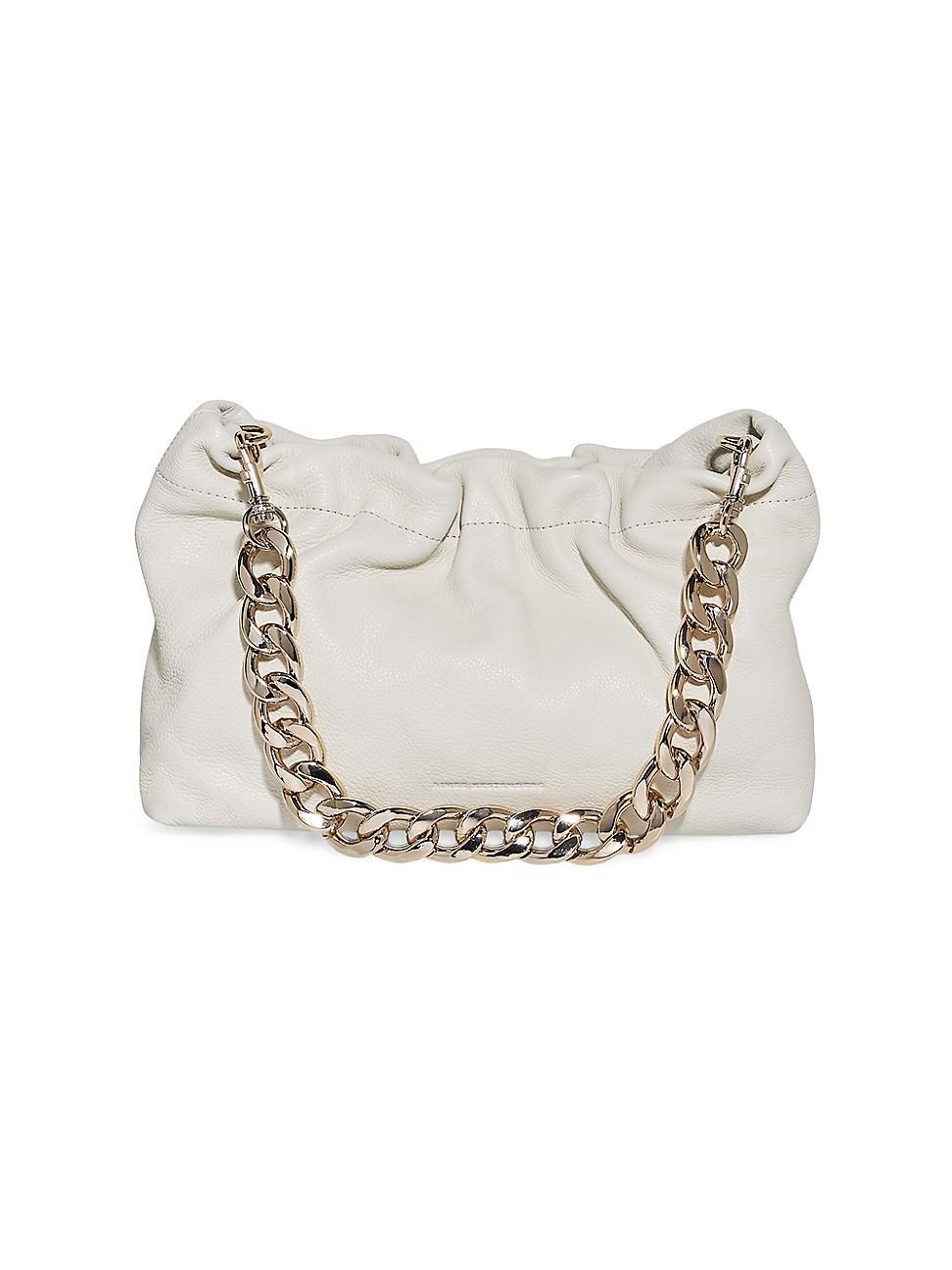 Womens Chain Leather Shoulder Bag Product Image