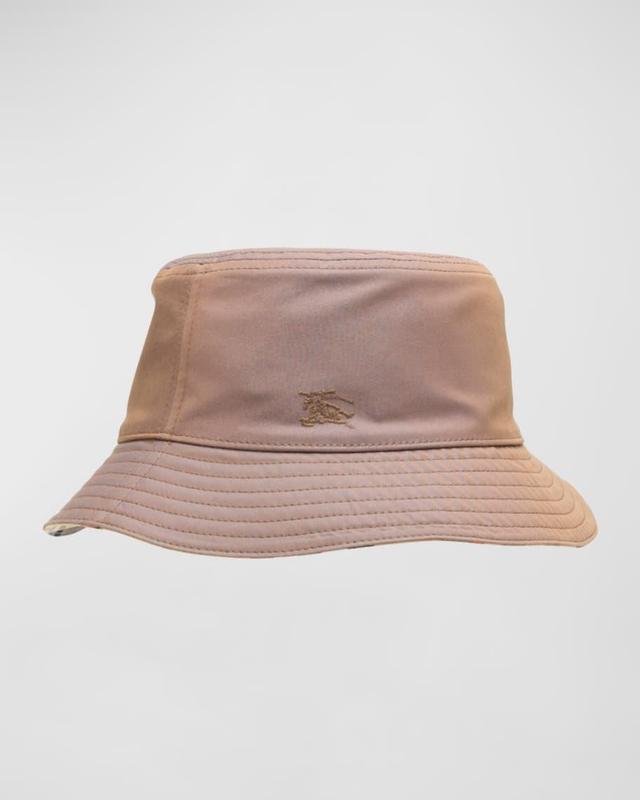 Mens Check-Lined Reversible Bucket Hat Product Image