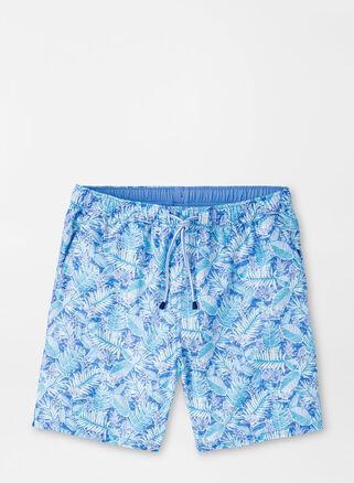 Peter Millar Mens Grace Bay Botanical Swim Trunk | Color: Seaglass | Size: XXL Product Image